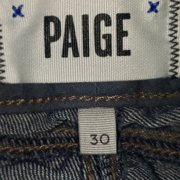 PAIGE JEANS SKYLINE SKINNY SZ 30 INDIGO FLAWLESS - Picture 3 of 5